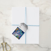 SNOWMAN MET CHRISTMAS TREE EN TOYS CADEAULABEL (Met Touw)