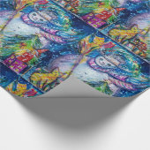 SNOWMAN MET CHRISTMAS TREE EN TOYS CADEAUPAPIER (Hoek)