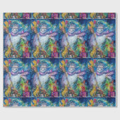 SNOWMAN MET CHRISTMAS TREE EN TOYS CADEAUPAPIER (Vlak)