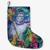 SNOWMAN MET CHRISTMAS TREE EN TOYS KLEINE KERSTSOK (Voorkant)