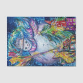 SNOWMAN MET CHRISTMAS TREE EN TOYS TISSUEPAPIER (Voorkant)