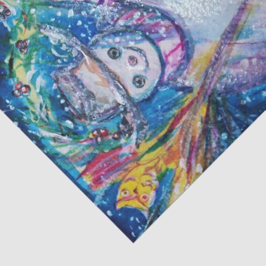 SNOWMAN MET CHRISTMAS TREE EN TOYS TISSUEPAPIER (Detail)