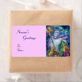 SNOWMAN MET CHRISTMAS TREE, OWL EN TOYS ETIKET (Insitu)