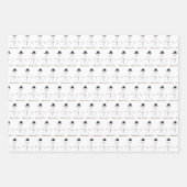 Snowman met de  kerstfeestdag met de prettige kers inpakpapier vel (Voorkant 3)