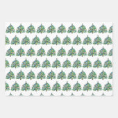 Snowman met de  kerstfeestdag met de prettige kers inpakpapier vel (Voorkant 2)