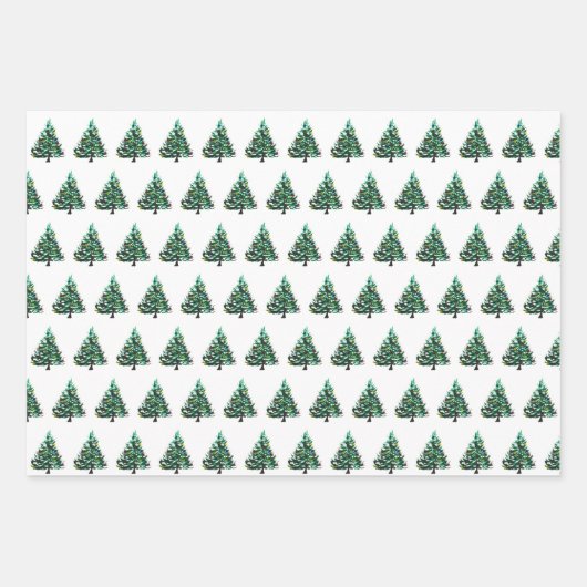 Snowman met de  kerstfeestdag met de prettige kers inpakpapier vel (Voorkant)