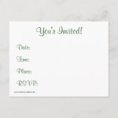 Snowman met Dog Uitnodiging Briefkaart (Achterkant)