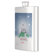 Snowman met een groene sjaal flacon (Links)