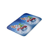 Snowman met een sjaal badmat (Gekanteld)