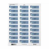 Snowman met een sjaal etiket (Full Sheet)