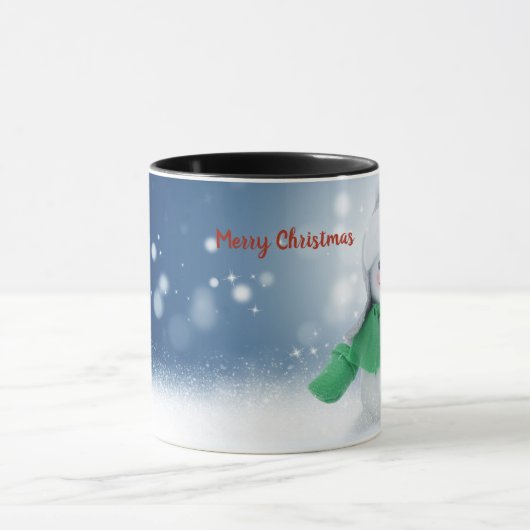 Snowman met een sjaal mok (Midden)