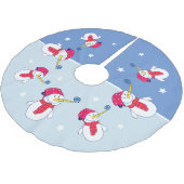 Snowman met een Snowflake kerstfeestdag Kinderen Kerstboom Rok (Gekanteld)