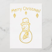 Snowman met feestelijke feestdagen (Voorkant)