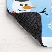 Snowman (met foto) muismat (Hoek)