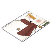 Snowman met groen pet notitieboek (Linkerzijde)