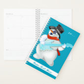 Snowman met Guitar Funny Planner Gepersonaliseerd (Display)