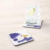 Snowman met hart op zijn wang onderzetter (Rechterzijde)