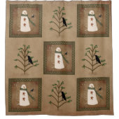 Snowman met het gordijn van de Crow Shower (Voorkant)