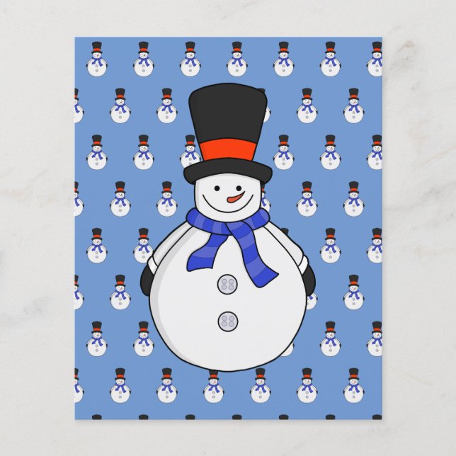 Snowman met hoge hoed (Voorkant)