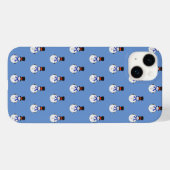 Snowman met hoge hoed Case-Mate iPhone case (Achterkant (horizontaal))