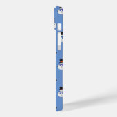 Snowman met hoge hoed Case-Mate iPhone case (Achterkant / Links)
