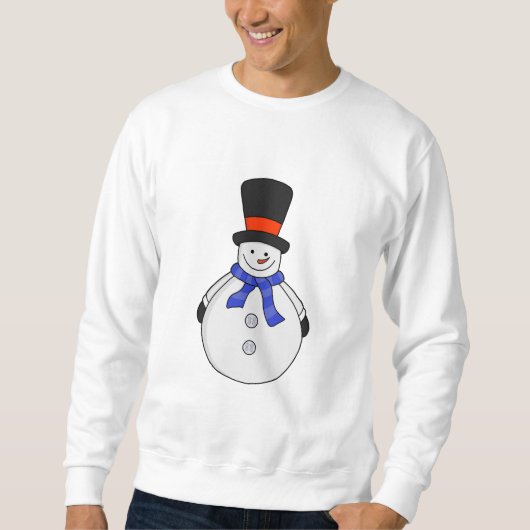 Snowman met hoge hoed trui (Voorkant)