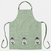 Snowman met kerstlampjes Schort (Voorkant)