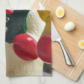 Snowman met Kerstmis Theedoek (Quarter Fold)