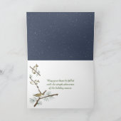 Snowman met kerstster feestdagen kaart (Binnen)