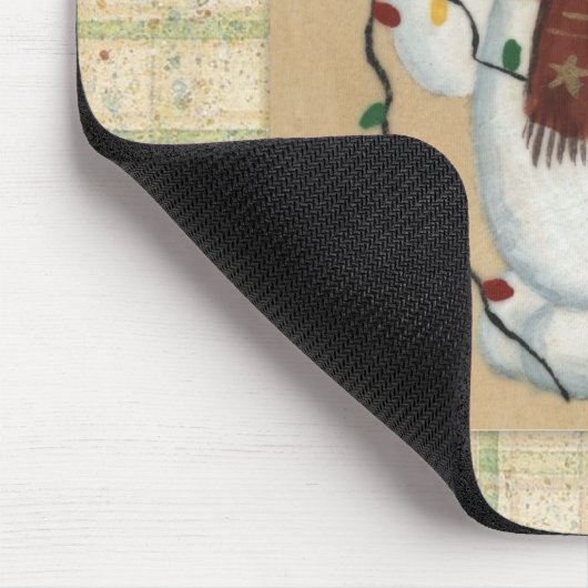 Snowman met lichtmousepad muismat (Hoek)