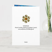 SNOWMAN MET OWL EN CHRISTMAS TREE FEESTDAGEN KAART (Achterkant)