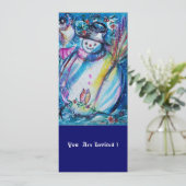 SNOWMAN MET OWL, Eve Party (nieuwjaarsfeest) Kaart (Staand voorkant)