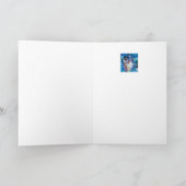 SNOWMAN MET OWL FEESTDAGEN KAART (Binnen)