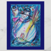 SNOWMAN MET OWL FLYER (Voorkant)
