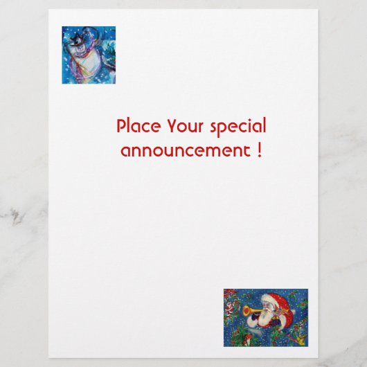 SNOWMAN MET OWL FLYER (Achterkant)