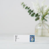 SNOWMAN MET OWL MINI VISITEKAARTJE (Staand voorkant)