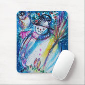 SNOWMAN MET OWL MUISMAT (Met muis)
