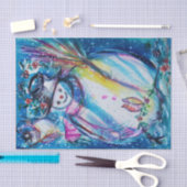 SNOWMAN MET OWL,Winterseizoen,Kerstmis Tissuepapier (Craft)