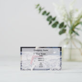 Snowman met Pet en karf Visitekaartje (Staand voorkant)