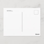 Snowman met pijp briefkaart (Achterkant)