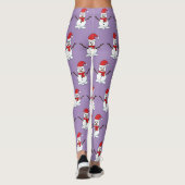Snowman met Red Bonnet en Scarf Leggings (Achterkant)