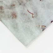 Snowman met regenboogschar fleece deken (Hoek)