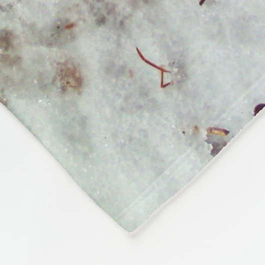 Snowman met regenboogschar fleece deken (Hoek)