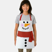 Snowman met Rode Kerstmis Schort (Insitu)