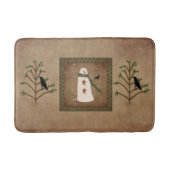 Snowman met roestbakmat badmat (Voorkant)