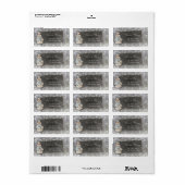 Snowman met Santa Hat Snowflakes Holiday Etiket (Full Sheet)