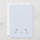 Snowman met Sign Invitation Kaart (Achterkant)