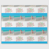 Snowman met snowman voor prettige kerstwrapping cadeaupapier (Vlak)