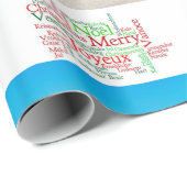 Snowman met snowman voor prettige kerstwrapping cadeaupapier (Rol Hoek)