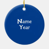 Snowman met Tennis Rackets kerstversiering Keramisch Ornament (Achterkant)